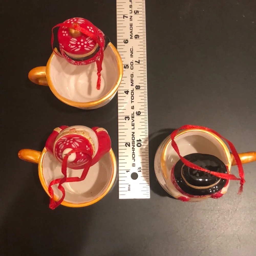 Temp-tations by Tara holiday ornaments set of 3 Christmas tree hanging decor